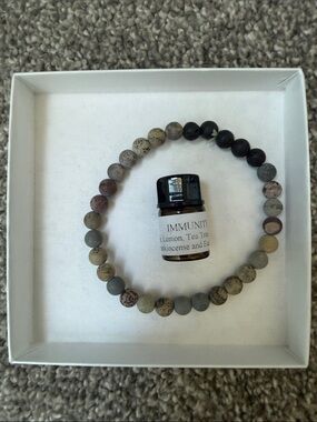 Beaded Diffuser Bracelet in Earth Tones - Aromatherapy Jewelry